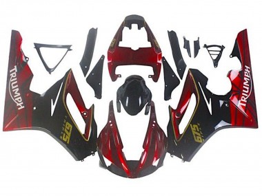 2009-2012 Red Glossy Black Triumph Daytona 675 Triple Motorcycle Fairings Canada