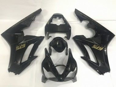 2009-2012 Glossy Black Gold Decals Triumph Daytona 675 Triple Motorcycle Fairings Canada