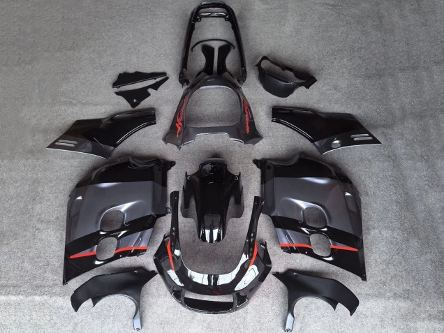 1987-1988 Glossy Black Matte Grey Red Line Honda CBR1000F Hurricane Motorcycle Fairings Canada