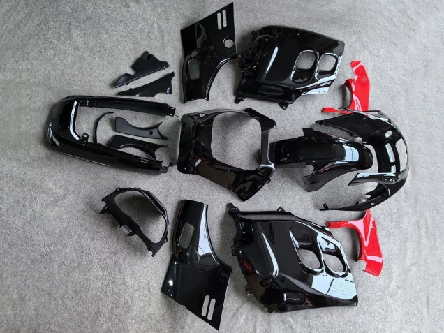 1987-1988 Glossy Black Red Honda CBR1000F Hurricane Motorcycle Fairings Canada
