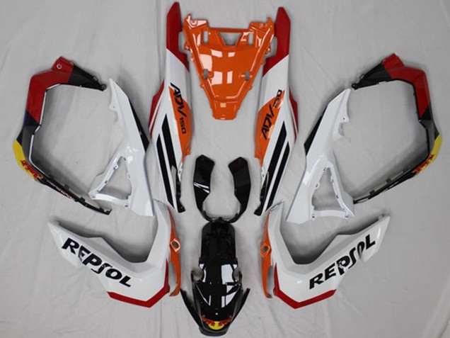 2018-2021 White Orange Red Yellow Glossy Black Repsol Honda ADV150 Motorcycle Fairings Canada