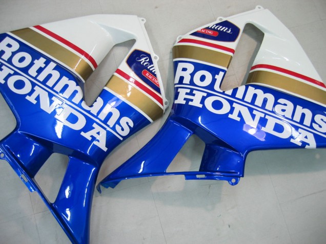 2005-2006 Blue White Yellow Rothmans Honda CBR600RR Motorcycle Fairings Canada
