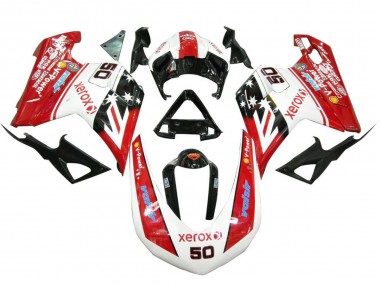 2007-2014 White Red Glossy Black Valsir Xerox 50 Ducati 848 1098 1198 Motorcycle Fairings Canada