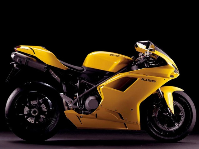 2007-2014 Yellow Ducati 1098 Motorcycle Fairings Canada