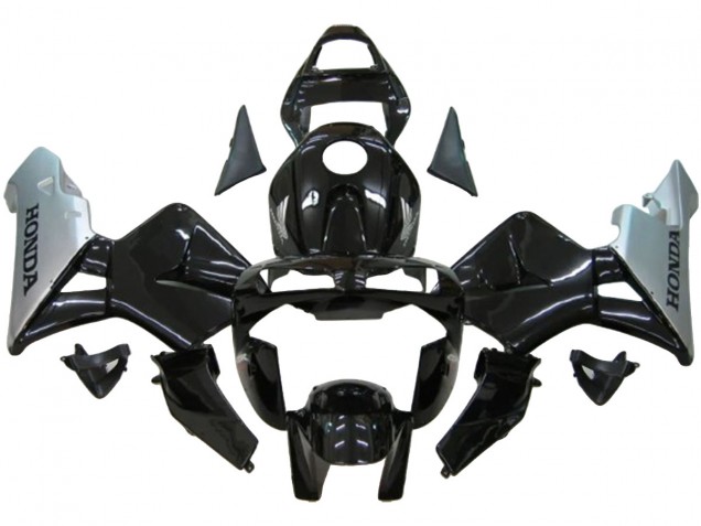 2003-2004 Silver Glossy Black Honda CBR600RR Motorcycle Fairing Canada