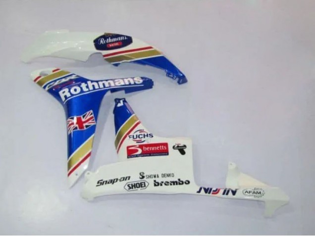 2007-2008 White Blue Yellow Rothmans Honda CBR600RR Motorcycle Fairings Canada