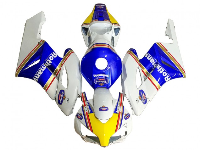 2004-2005 White Blue Yellow Rothmans Honda CBR1000RR Motorcycle Fairings Canada