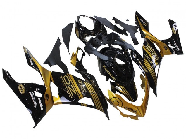 2018-2024 Gold Glossy Black Kawasaki EX400 Motorcycle Fairings Canada
