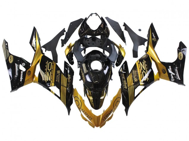 2018-2024 Gold Glossy Black Kawasaki EX400 Motorcycle Fairings Canada