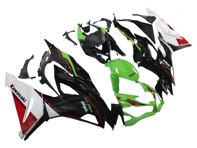 2019-2022 Green Glossy Black White Red Kawasaki ZX6R Motorcycle Fairings Canada