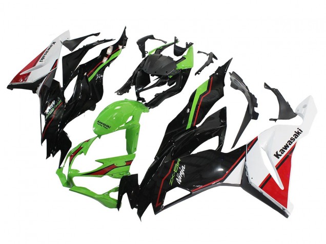 2019-2022 Green Glossy Black White Red Kawasaki ZX6R Motorcycle Fairings Canada