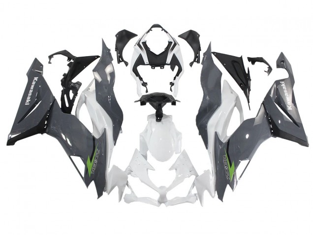 2019-2022 White Grey Green Kawasaki ZX6R Motorcycle Fairings Canada