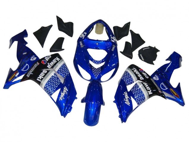 2006-2007 Blue White Black Elf Kawasaki ZX10R Motorcycle Fairings Canada