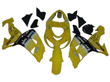 2006-2007 Yellow Silver Black Elf Kawasaki ZX10R Motorcycle Fairings Canada