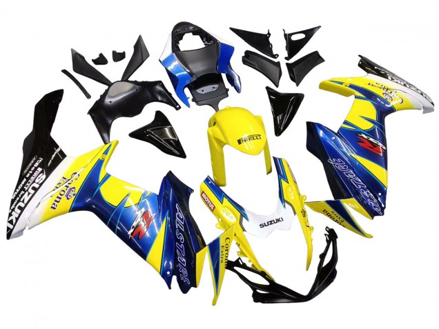 2011-2024 Yellow Blue White Black Corona Extra Alstare Suzuki GSXR 600/750 Motorcycle Fairings Canada