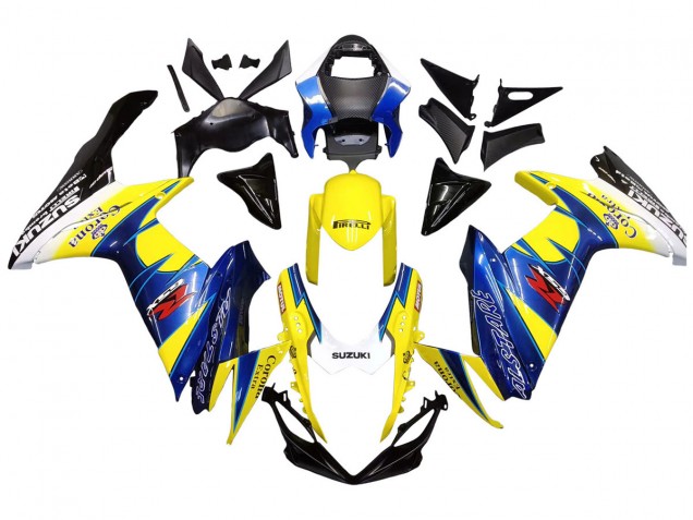 2011-2024 Yellow Blue White Black Corona Extra Alstare Suzuki GSXR 600/750 Motorcycle Fairings Canada