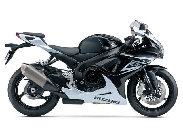 2011-2024 White Suzuki GSXR 600/750 Motorcycle Fairings Canada