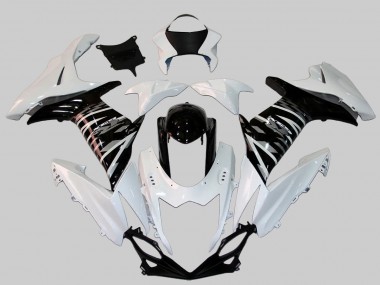 2011-2024 White Glossy Black Suzuki GSXR 600/750 Motorcycle Fairing Canada