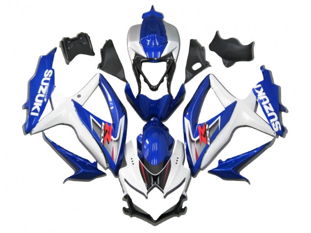 2008-2010 White Blue Red Suzuki GSXR 600/750 Motorcycle Fairing Canada