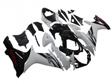 2011-2024 White Glossy Black Suzuki GSXR 600/750 Motorcycle Fairings Canada