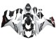 2011-2024 White Glossy Black Suzuki GSXR 600/750 Motorcycle Fairings Canada