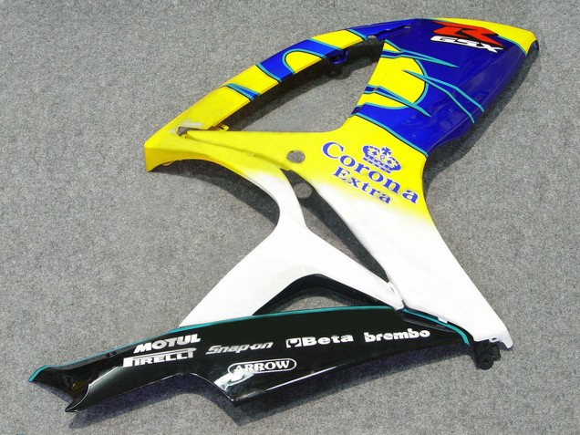 2006-2007 White Blue Yellow Corona Alstare Suzuki GSXR 600/750 Motorcycle Fairings Canada