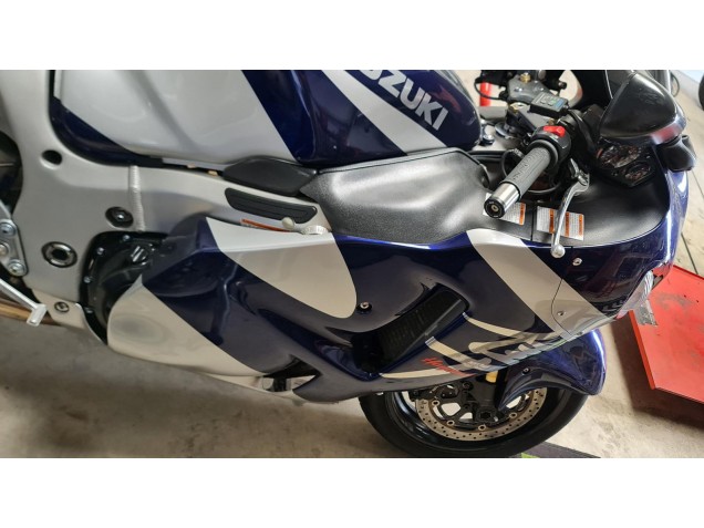 1996-2007 Blue White Suzuki GSXR 1300 Hayabusa Motorcycle Fairings Canada