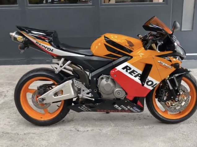 2005-2006 Black Orange White Red Repsol Honda CBR600RR Motorcycle Fairings Canada