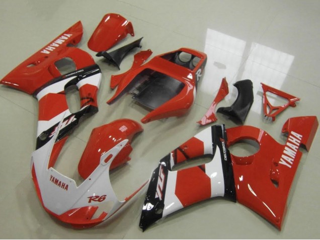 1998-2002 Red White Glossy Black Yamaha YZF R6 Motorcycle Fairings Canada