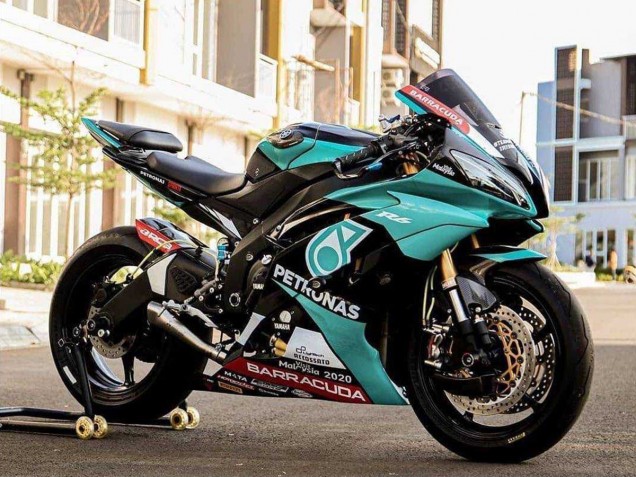 2008-2016 Light Green White Black Petronas Yamaha YZF R6 Motorcycle Fairings Canada