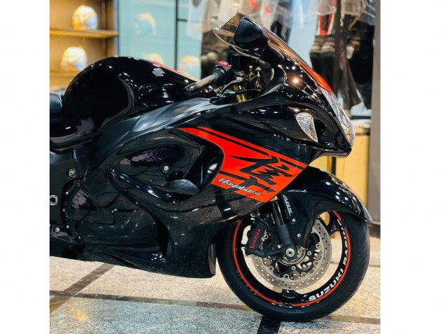 2008-2020 Glossy Black Red Suzuki GSXR 1300 Hayabusa Motorcycle Fairing Canada