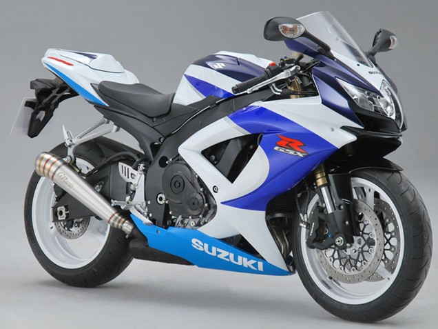 2008-2010 White Blue Red Suzuki GSXR 600/750 Motorcycle Fairings Canada