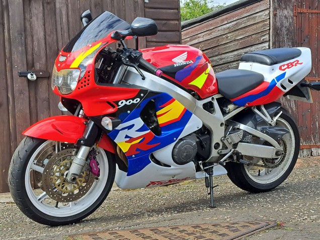1996-1997 White Red Blue Yellow Honda CBR900RR 893 Motorcycle Fairings Canada