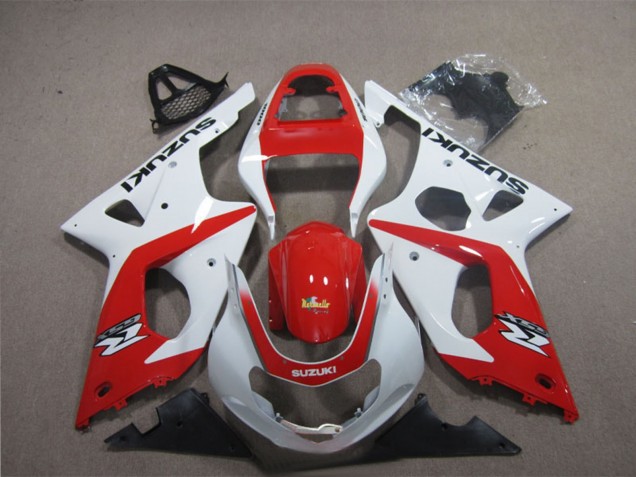 2003-2004 White Red Suzuki GSXR 1000 Motorcycle Fairings Canada