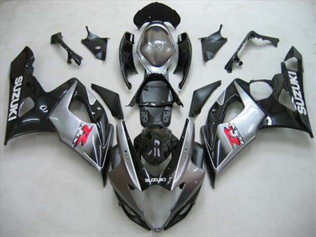 2005-2006 Glossy Black Silver Red Suzuki GSXR 1000 Motorcycle Fairing Kits Canada