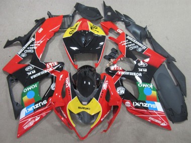 2005-2006 Black Red Yellow Blue JOMO Suzuki GSXR 1000 Motorcycle Fairings Canada