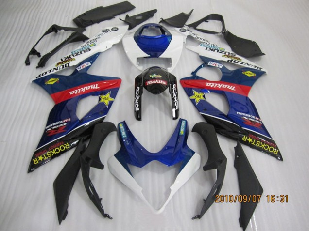 2005-2006 Blue White Red Black Rockstar Suzuki GSXR 1000 Motorcycle Fairings Canada