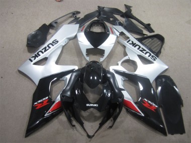 2005-2006 Glossy Black Silver Red Suzuki GSXR 1000 Motorcycle Fairing Canada