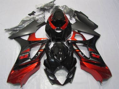 2007-2008 Red Glossy Black Suzuki GSXR 1000 Motorcycle Fairing Kits Canada