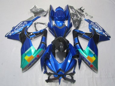 2007-2008 Blue Green Black JOMO Suzuki GSXR 1000 Motorcycle Fairings Canada