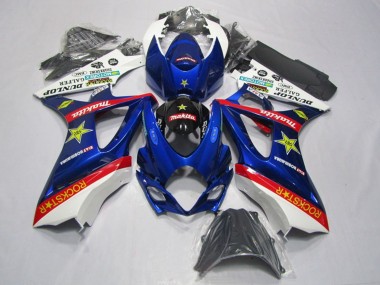 2007-2008 White Blue Red Black Rockstar Suzuki GSXR 1000 Motorcycle Fairing Kits Canada