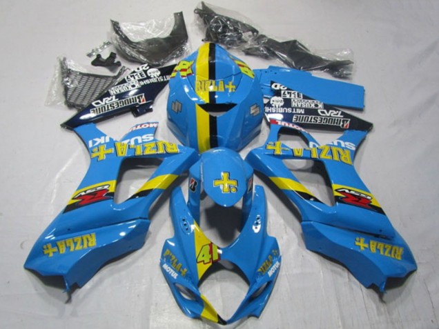 2007-2008 Blue Yellow Black Rizla 41 Suzuki GSXR 1000 Motorcycle Fairings Canada
