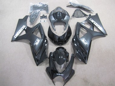 2007-2008 Glossy Black Matte Black Suzuki GSXR 1000 Bike Fairings Canada