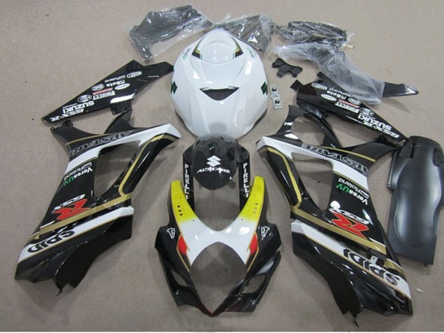 2007-2008 White Yellow Red Black Suzuki GSXR 1000 Motorcycle Fairings Canada