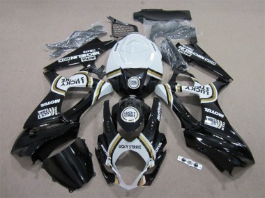 2007-2008 White Black Lucky Strike Motul Suzuki GSXR 1000 Motorcycle Fairings Canada