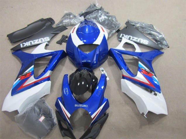2007-2008 White Blue Red Suzuki GSXR 1000 Motorcycle Fairings Canada