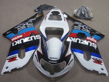 2001-2003 White Blue Red Black Motul Suzuki GSXR 600 Motorcycle Fairings Canada