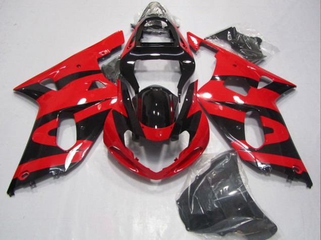 2001-2003 Red Glossy Black Suzuki GSXR 600 Motorcycle Fairings Canada
