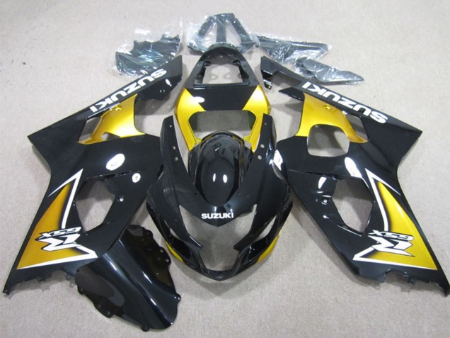 2004-2005 Glossy Black Yellow Suzuki GSXR 600 Motorcycle Fairings Canada