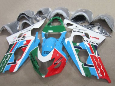 2004-2005 White Blue Green Red Motul Suzuki GSXR 600 Motorcycle Fairings Canada